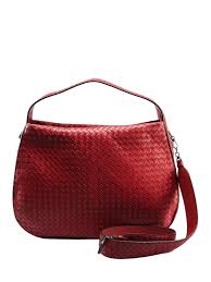 Shoulder Bags Bottega Veneta City Veneta L Red Woven Nappa Bag 547225v00166423