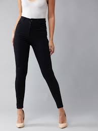 These skinnies have a super high waist with. Buy Black Jeans Jeggings For Women By Dolce Crudo Online Ajio Com