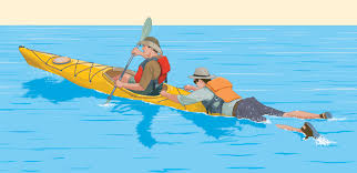 I definitely do not advise kayaking on the ocean on oahu without being an extremely confident swimmer. Towing A Swimmer With A Kayak