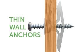 How to put a drywall anchor into your wall: Thin Wall Anchors For Hanging Also Great For Hollow Walls Doors Mobile Home Repair