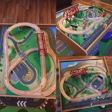 Imaginarium 55 Piece Train Table Set This Is The Layout Train Table Layout Train Table Toddler Activities
