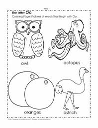 Free coloring pages, coloring book, printable coloring pages. The Letter O Coloring Pictures Worksheets