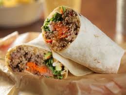 Combine a handful of shredded beef, 4 eggs (beaten), 1/2 cup of veggies of your choice (we used onion/yellow pepper), stir in pan till done, spoon into ripped up flour tortillas and eat. Warm Picnic Burritos Burritos De Machaca Recipe Marcela Valladolid Food Network
