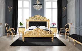 Black And Gold Bedroom Set Baroque Bed Black Velvet Fabric And Gold Wood Baroque Bed Black Gold Bedroom Black Bedding