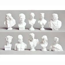 Tuangkan adonan gypsum ke dalam cetakan. 10pcs Set Sketch Head Statue Gypsum Bust Mini Statue Gypsum Sketch Line Drawing Teaching Aids G1743 Statues Sculptures Aliexpress