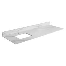 72 Inch Stone Vanity Top White Carrara