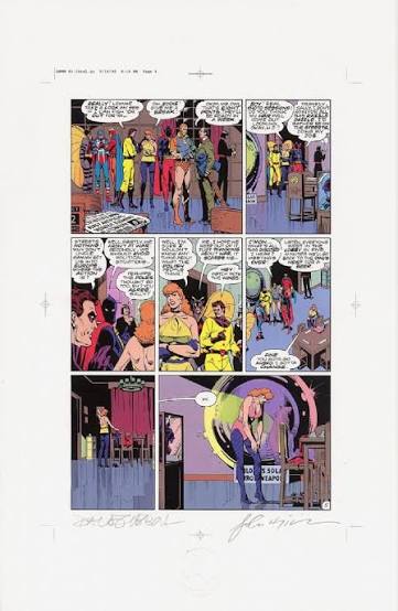 Splash Page Comic Art :: For Sale Artwork :: Watchmen Chapter II Color  Proof by artist Dave Gibbons