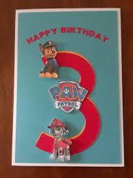 Den wunsch habe ich natürlich gern erfüllt und hab die karte . A Paw Patrol Birthday Card Geburtstagskarte Einladungskarten Geburtstag Kind Kindergeburtstagskarten