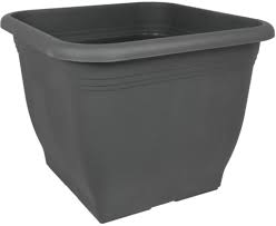 Pflanzkubel Quadrat Farbe Anthrazit Real De Er zeichnet sich durch seinen farbigen, abgesetzten innenrand aus. pflanzkubel quadrat farbe anthrazit grossen 58x58 cm