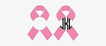 Download Cancer Ribbon Monogram Frame Breast Cancer Logos Svg Free Transparent Png Download Pngkey