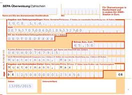 Deutsche bank example for germany. Sepa Uberweisung Indo German Consultancy Servcies Ltd