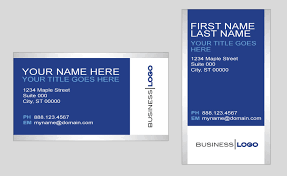 Business cards are an important marketing tool even in this age of digital media. Generic Blue And Silver Business Card Template In Vector Format Trashedgraphics