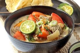 Umumnya untuk sajian soto yang memiliki kuah coklat khas kecap manis. Resep Soto Babat Santan Sajian Sedap Kami