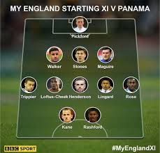 Read england vs panama free betting tips & preview for fifa world cup 2018 group g match. World Cup 2018 Your England Team To Face Panama Bbc Sport