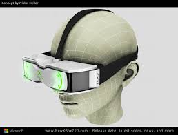 Xbox 720 Concept Design Kinect 3d Glasses Virtual Reality Headset Gaming Glasses Wireless Gaming Headset