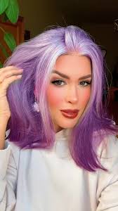 Uma grisalha que adorou testar o filtro de cabelo Lilas. #filter #gray  #silver #purplehair #foryou #fyp