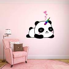 Panda Unicorn Pandicorn Wall Sticker Decal By Stickerstorestudio On Etsy Wall Stickers Bedroom Nursery Wall Stickers Wall Stickers Uk