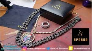 Research stores & brands like aporro. Aporro Review Unboxing Black Cuban Choker X Tennis Chain Youtube