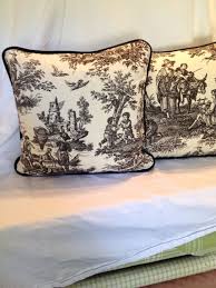 Black And Cream Toile Bedding Black And Cream Waverly Country Life Toile Pillow Cover Toile Pillows Waverly French Country Bedding