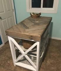 I wanted to replace glass coffee table that was. Diy Herringbone Laundry Room Table Project Amanda Seghetti