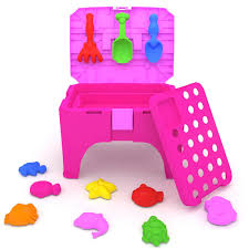 Beach Sand Toy With Chair Colorful Play Set Sand Play Tools Includes Sea Creatures Molds With Shovels And Rakes Packaged Sand Toys Beach Sand Toys Sand Play