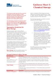 Guidance Sheet 1 Chemical Storage Docx