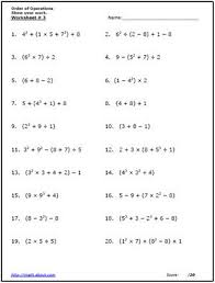 Practice The Order Of Operations With These Free Math Worksheets Fichas De Exercicios De Matematica Atividades De Algebra Descritores De Matematica