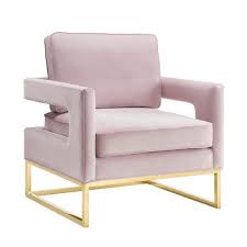 Dusty Blush Accent Chair White Leather Chair Leather Lounge Chair Leather Chair