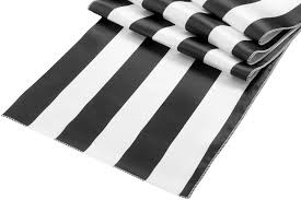 Black And White Striped Table Runner Stripe Satin Table Runner Black White Striped Table Runner Striped Table Baby Shower Table