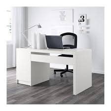 Malm White Desk 140x65 Cm Ikea White Paneling Ikea Malm Desk Desks For Small Spaces