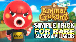 Easy Trick To Get Rare Villagers Rare Islands Animal Crossing New Horizons Guide Y Animal Crossing Funny Animal Crossing Guide Animal Crossing Amiibo Cards