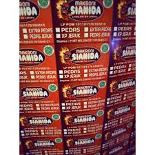 Ingin jajanan atau cemilan pedas? Stiker Makroni Sianida Isi 40 Lembar Shopee Indonesia