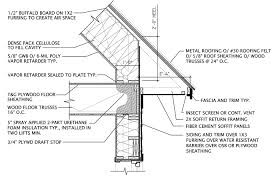 Double Stud Wall Vaulted Ceiling Greenbuildingadvisor Com Stud Walls Roof Sheathing Roof Framing