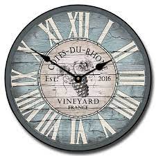 Check spelling or type a new query. Wine Barrel Lid Blue Clock Large Wall Clock Choose From 8 Etsy In 2021 Blue Wall Clocks Big Wall Clocks Wine Barrel Clock