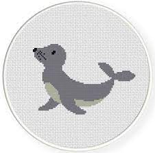 Go cross stitch crazy with our huge selection of free cross stitch patterns! Seal Cross Stitch Pattern Cross Stitch Patterns Stitch Patterns Cross Stitch