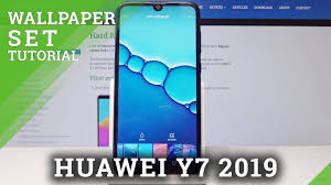 How To Update Wallpaper In Huawei Y7 2019 Change Lock Screen