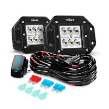 Led flush mount front turn signals light for kawasaki zx9r zx7r zx6r zx636 zx12r. Nilight Led Light Bar 2pcs 18w Flush Mount Spot Led Off Road Lights 12v 5pin Rocker Switch Led Light Bar Wiring Harness Kit 2 Years Warranty Walmart Com Walmart Com