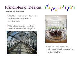 Rhythm in architecture is defined as a unifying movement characterised by a patterned repetition or alteration of formal elements or motifs in same. Principles Of Design