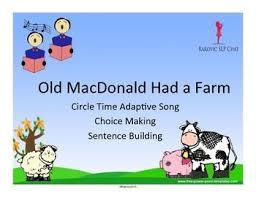 Circle Time Song Old Macdonald Choice Making Sentence Building Song Circle Time Songs School Songs Sentence Building