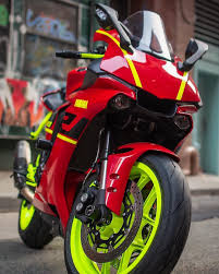 Red Neon Yellow R1 What Is Your Favorite Design Do You Have It Already On Your Bike Follow Instam0t0s And Sup In 2020 Red Bike Yamaha R1 Yamaha Yzf R1
