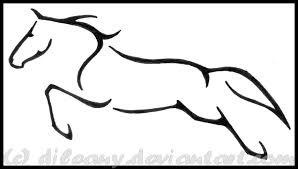 Jumping Tattoo By Dileany On Deviantart Horse Tattoo Horse Drawings Horse Stencil