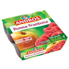 Compote Pomme Framboise Andros Les 4 Pots De 100 G A Prix Carrefour Compote De Pomme Dessert Aux Pommes Pomme
