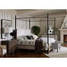 You might also like this photos. Modern Authentic Metal Post Canopy Bedroom Set Accentrics Home Furniture Cart