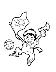Brasil 3x0 república da coreia. Desenho De Menino Com A Bandeira Do Brasil Nas Olimpiadas Para Colorir