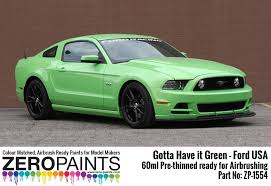 gotta have it green ford usa paint 60ml zp 1554 zero paints gotta have it green ford usa paint 60ml