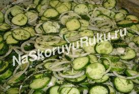 салат из огурцов и лука на зиму без стерилизации Salat Nezhinskij Iz Ogurcov Na Zimu Bez Sterilizacii