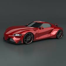 Toyota Ft1 Concept Car Restyled 3d Model Concept Cars Sports Car Car 3d Model