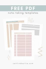 Upgrade your monthly calendar with notes section to get: Free Pdf Digital Note Taking Templates Bullet Journal Student School Planner Language Study