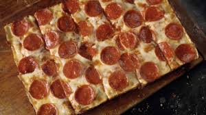 It is a rectangular pizza that has a thick crisp crust and toppings such as pepperoni and jets pizza is the epitome of a detroit style pizza. Jet S Pizza Delivery Dine In At 2165 Delaware Ave 14216