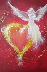 Limited Angel Art Photo Modern Angel Painting By Henriettesart Angel Painting Angel Art Angel Heart